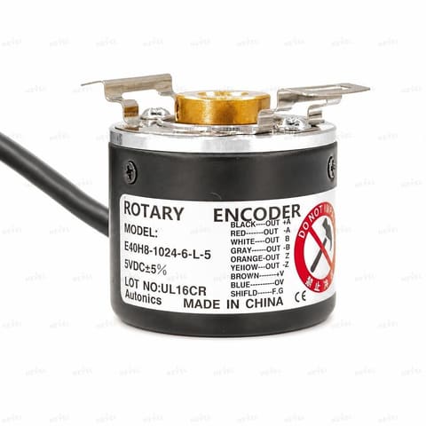 E40H8-1024-6-L-5 1024 P/R Line Driver 5VDC Инкрементальный энкодер с полым валом Ø8мм AUTONICS — 1