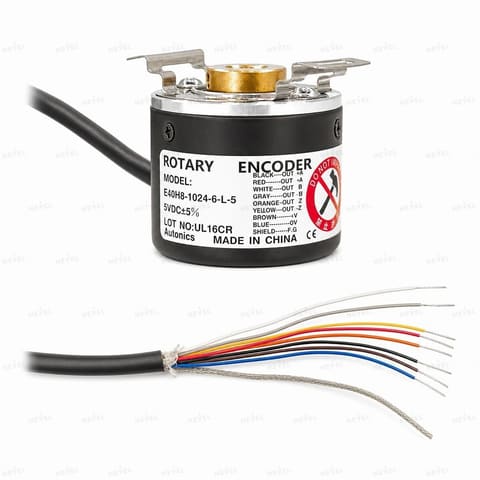 E40H8-1024-6-L-5 1024 P/R Line Driver 5VDC Инкрементальный энкодер с полым валом Ø8мм AUTONICS — 3