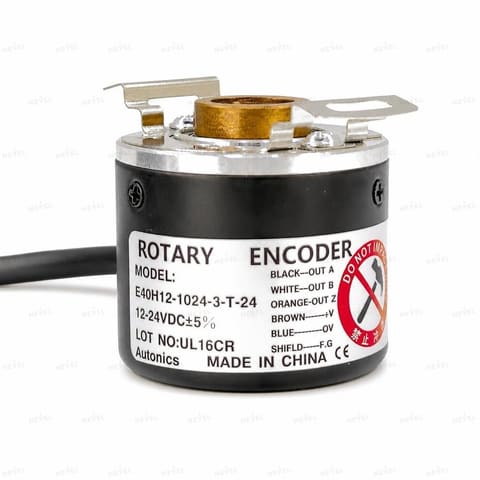 E40H12-1024-3-T-24 1024 P/R Push-Pull 12-24VDC Инкрементальный энкодер с полым валом Ø12мм AUTONICS — 3