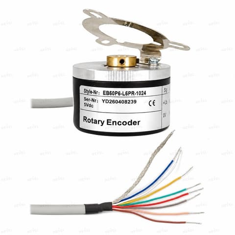 EB50P6-L5PR-1024 1024 P/R Line Driver 5VDC Инкрементальный энкодер с полым валом Ø6мм — 2