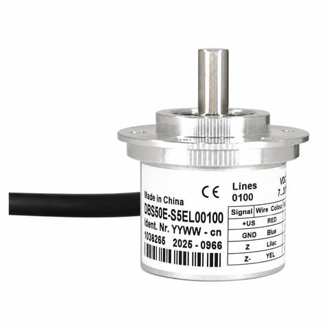DBS50E-S5EL00100 100 P/R Push-Pull 7-30VDC Инкрементальный энкодер с валом Ø8мм