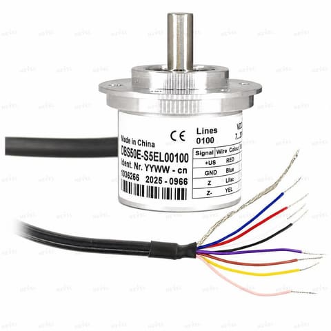 DBS50E-S5EL00100 100 P/R Push-Pull 7-30VDC Инкрементальный энкодер с валом Ø8мм — 2
