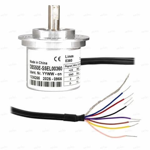 DBS50E-S5EL00360 360 P/R Push-Pull 7-30VDC Инкрементальный энкодер с валом Ø8мм — 2