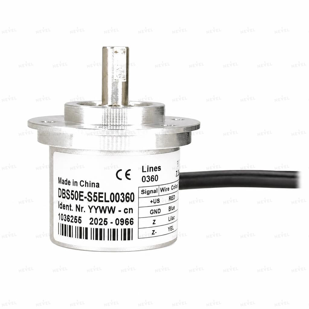 DBS50E-S5EL00360 360 P/R Push-Pull 7-30VDC Инкрементальный энкодер с валом Ø8мм