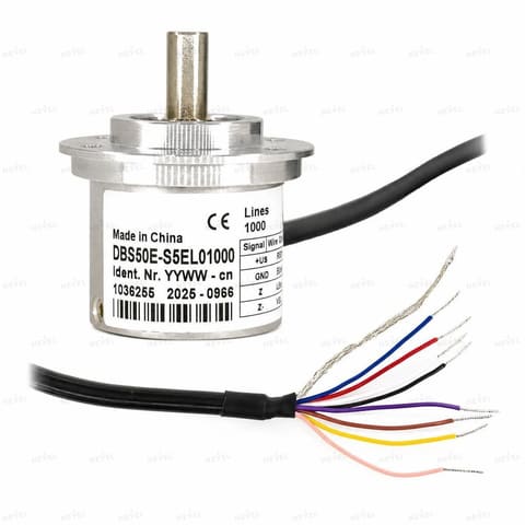 DBS50E-S5EL01000 1000 P/R Push-Pull 7-30VDC Инкрементальный энкодер с валом Ø8мм — 2