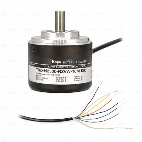 TRD-N2500-RZVW-10M-K001 2500 P/R Line Driver 5VDC Инкрементальный энкодер с валом Ø8мм кабель 10м KOYO — 3