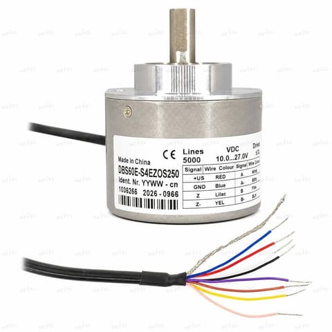 DBS60E-S4EZ0S250 5000 P/R Push-Pull 10-27VDC Инкрементальный энкодер с валом Ø10мм — 3