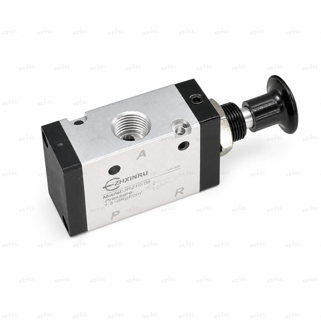 3R210-08 Пневмораспределитель ручной поворотный 3/2 G1/4"