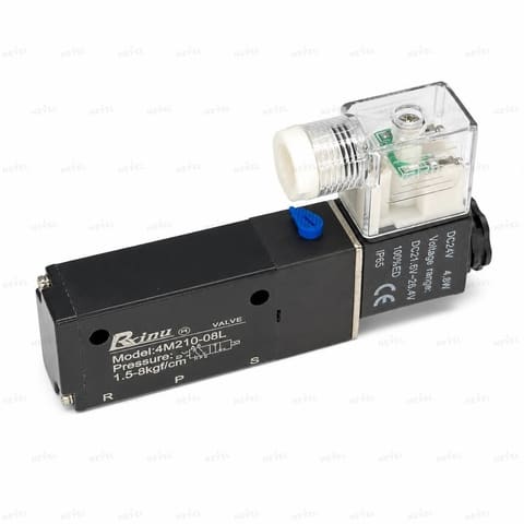 4M210-08L 24VDC Пневмораспределитель электромагнитный 5/2 G1/4" — 3