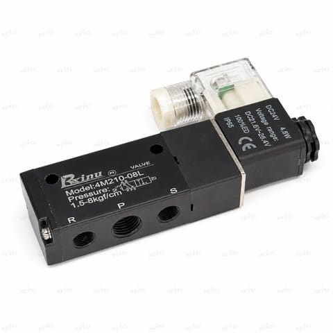 4M210-08L 24VDC Пневмораспределитель электромагнитный 5/2 G1/4" — 4
