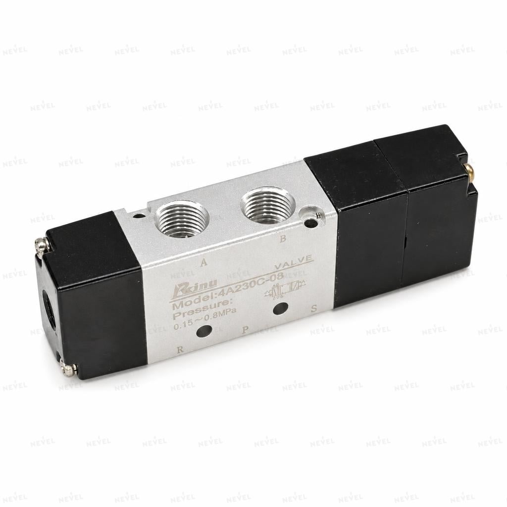 4A230C-08 Пневмораспределитель пневмоуправляемый 5/3 G1/4"