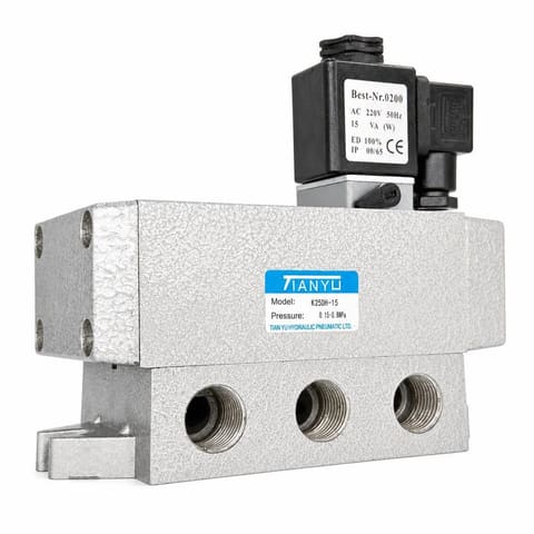 K25DH-15 220VAC Пневмораспределитель электромагнитный G1/2"