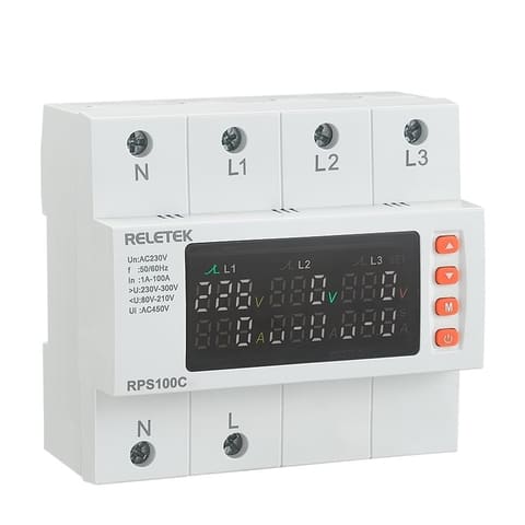 RPS100C 100A Автоматический переключатель фаз Reletek