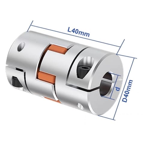 LF-B-D40L40 (3 JAW) Ø16/16мм Муфта кулачковая для энкодера алюминиевая — 2