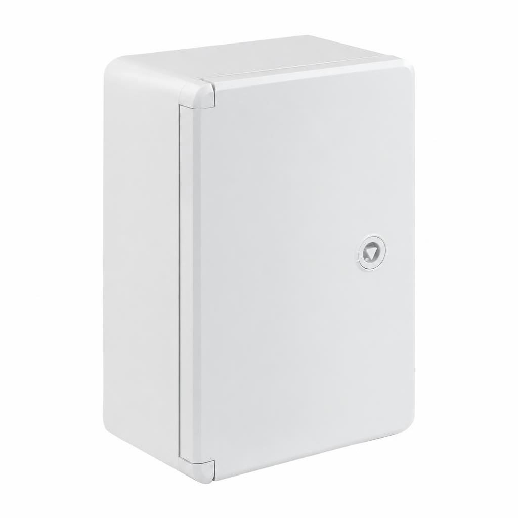 Щит пластиковый 200×300×130 мм IP65 с монтажной панелью ABS