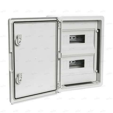 Щит пластиковый 300×400×170 мм IP65 с DIN-рейкой на 24 модуля ABS — 2