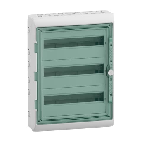 13986 Щит пластиковый Kaedra IP65 накладной на 54 модуля Schneider Electric — 1