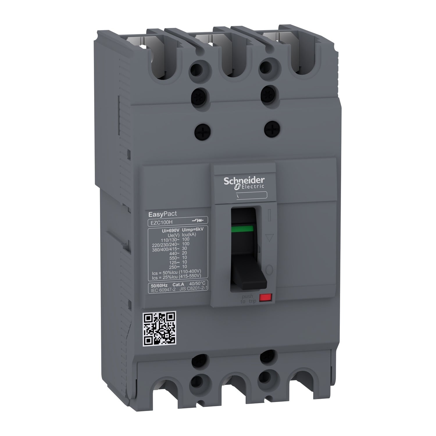 EZC100H3040 EasyPact EZC100H 3P 40A Автоматический выключатель Schneider Electric