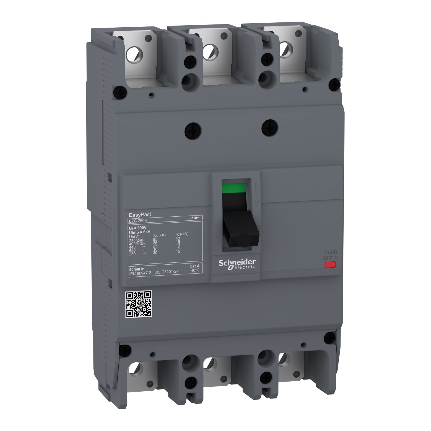 EZC250H3125 EasyPact EZC250H 3P 125A Автоматический выключатель Schneider Electric