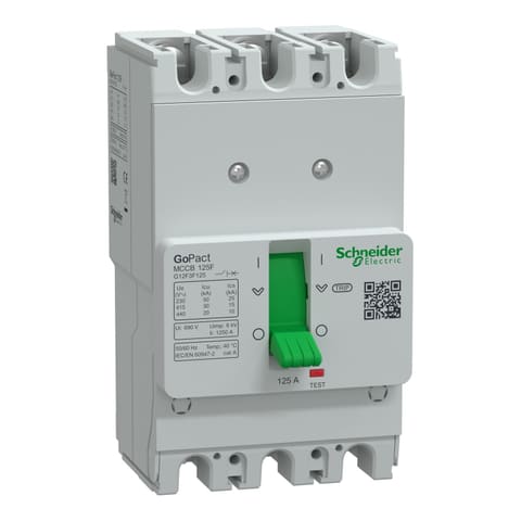G12F3F125 GoPact 125 3P 125A 30kA Автоматический выключатель нерегулируемый Schneider Electric — 1