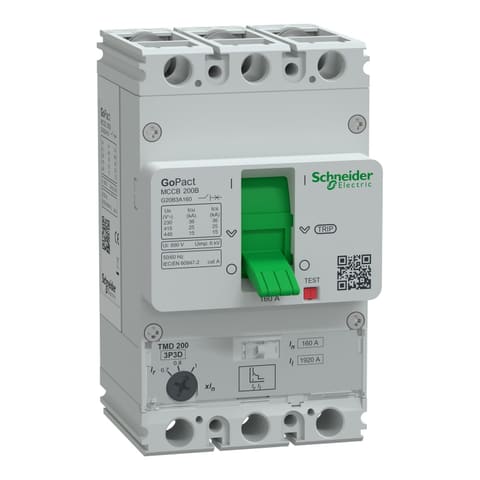 G20B3A200 GoPact 200 3P 200A 25kA Автоматический выключатель регулируемый Schneider Electric — 1