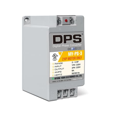 MY-PS-3 1,5кВт 6A 220В 1ф→3ф Цифровой преобразователь фаз DPS — 1