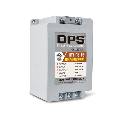 MY-PS-15 7,5кВт 30A 220В 1ф→3ф Цифровой преобразователь фаз DPS — 1