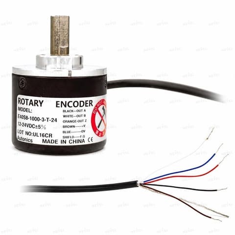 E40S8-200-3-T-24 200 P/R Push-Pull 12-24VDC Инкрементальный энкодер с валом Ø8мм AUTONICS — 2