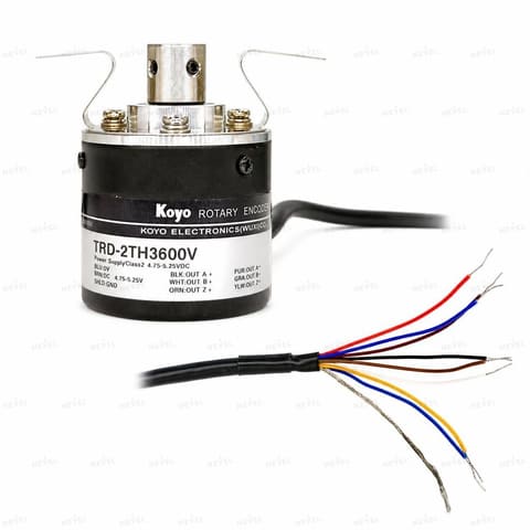 TRD-2TH3600V 3600 P/R Line Driver 5VDC Инкрементальный энкодер с полым валом Ø8мм KOYO — 2