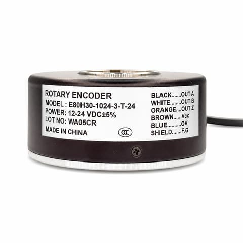 E80H30-1024-3-T-24 1024 P/R Push-Pull 12-24VDC Инкрементальный энкодер с полым валом Ø30мм
