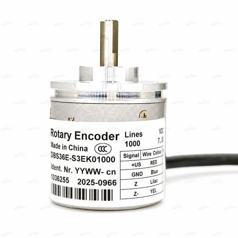 DBS36E-S3EK01000 1000 P/R Push-Pull 7-30VDC Инкрементальный энкодер с валом Ø6мм — 1
