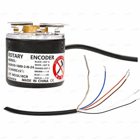 E40H10-1000-3-N-24 1000 P/R NPN 12-24VDC Инкрементальный энкодер с полым валом Ø10мм AUTONICS — 2